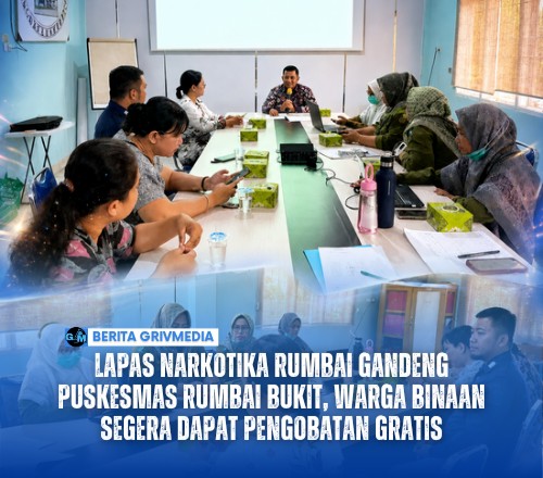 Lapas Narkotika Rumbai Gandeng Puskesmas Rumbai Bukit, Warga Binaan Segera Dapat Pengobatan Gratis