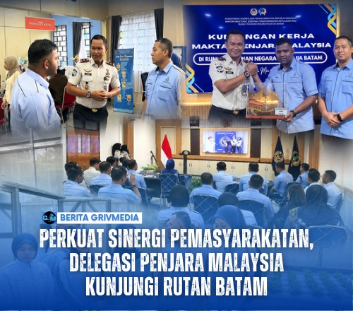 Perkuat Sinergi Pemasyarakatan, Delegasi Penjara Malaysia Kunjungi Rutan Batam