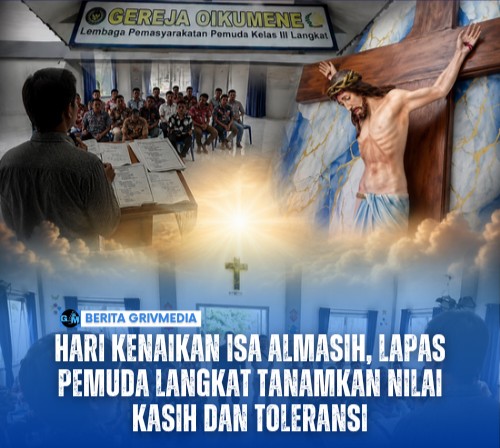 Hari Kenaikan Isa Almasih, Lapas Pemuda Langkat Tanamkan Nilai Kasih dan Toleransi
