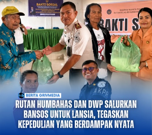Rutan Humbahas dan DWP Salurkan Bansos untuk Lansia, Tegaskan Kepedulian yang Berdampak Nyata
