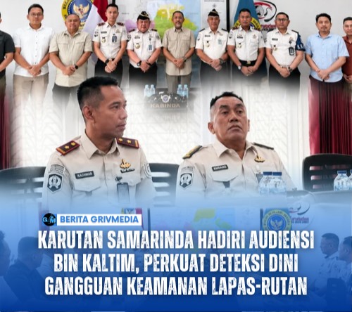 Karutan Samarinda Hadiri Audiensi BIN Kaltim, Perkuat Deteksi Dini Gangguan Keamanan Lapas-Rutan