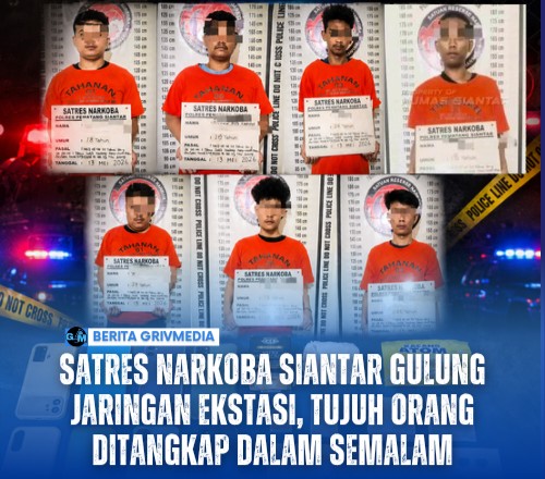 Satres Narkoba Siantar Gulung Jaringan Ekstasi, Tujuh Orang Ditangkap dalam Semalam