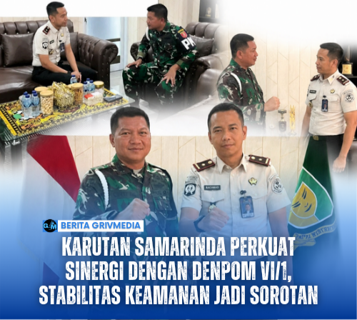 Karutan Samarinda Perkuat Sinergi dengan Denpom VI/1, Stabilitas Keamanan Jadi Sorotan