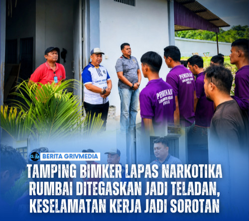Tamping Bimker Lapas Narkotika Rumbai Ditegaskan Jadi Teladan, Keselamatan Kerja Jadi Sorotan