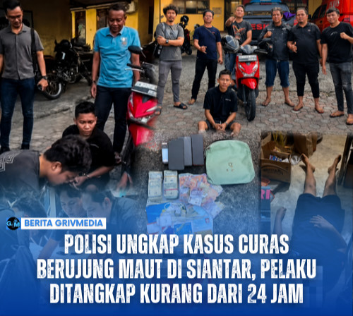 Polisi Ungkap Kasus Curas Berujung Maut di Siantar, Pelaku Ditangkap Kurang dari 24 Jam