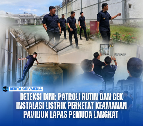 Deteksi Dini: Patroli Rutin dan Cek Instalasi Listrik Perketat Keamanan Paviliun Lapas Pemuda Langkat