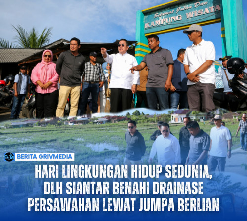 Hari Lingkungan Hidup Sedunia, DLH Siantar Benahi Drainase Persawahan Lewat Jumpa Berlian