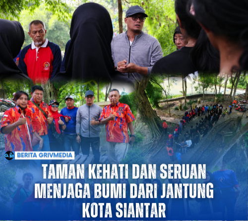 Peserta gotong royong dari DLH Pematangsiantar, Pemuda Perintis 59, pelajar, dan komunitas membersihkan kawasan Taman Kehati serta bantaran Sungai Bah Bolon pada peringatan Hari Lingkungan Hidup Sedunia 2026.