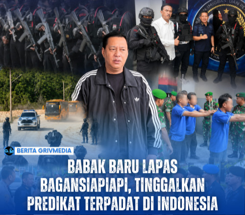 Proses relokasi warga binaan dari Lapas Kelas IIA Bagansiapiapi menuju gedung baru di Ujungtanjung, Kabupaten Rokan Hilir, dengan pengamanan ketat dan pengawasan petugas pemasyarakatan.