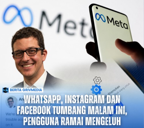 Tampilan aplikasi WhatsApp, Instagram, dan Facebook yang mengalami gangguan layanan setelah Meta mengonfirmasi adanya masalah akses bagi pengguna.