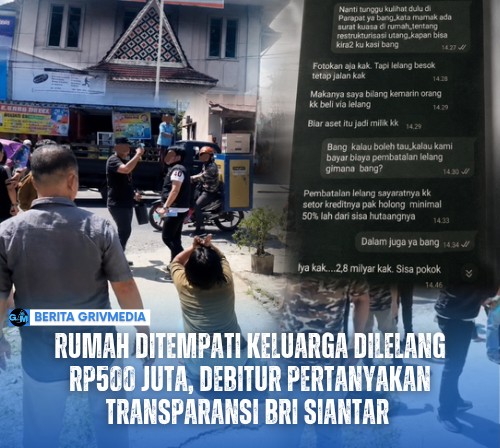Keluarga debitur BRI Siantar memohon