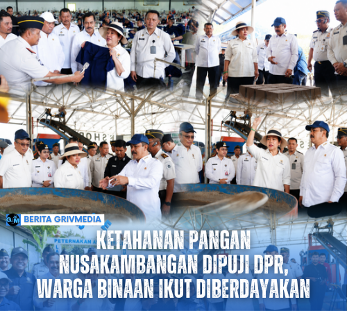 Titiek Soeharto meninjau kawasan ketahanan pangan di Nusakambangan bersama Menteri Imipas Agus Andrianto dan jajaran pemasyarakatan.