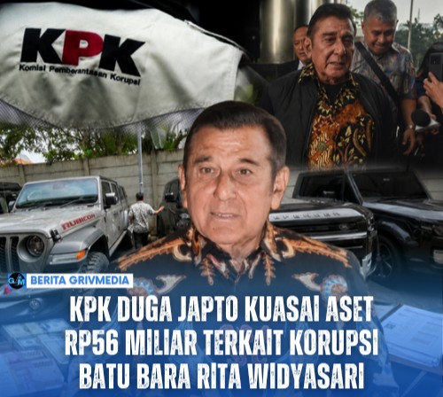 Penyidik KPK menduga aset senilai Rp56 miliar yang dikuasai Japto Soerjosoemarno terkait kasus korupsi batu bara Rita Widyasari.