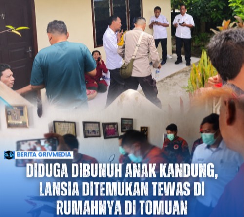 Polisi melakukan olah TKP di rumah seorang lansia yang ditemukan tewas di Kelurahan Tomuan, Kecamatan Siantar Timur, Kota Pematangsiantar.