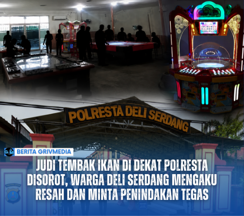 Lokasi judi tembak ikan dekat Polresta Deli Serdang yang disorot warga.