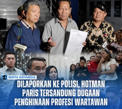 Hotman Paris saat konferensi pers yang berujung laporan dugaan penghinaan terhadap profesi wartawan di Polda Metro Jaya.