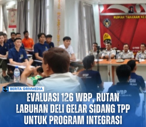 Sidang Tim Pengamat Pemasyarakatan (TPP) Rutan Kelas I Labuhan Deli yang dipimpin Kasi Pelayanan Tahanan Ronny Steven Hutapea bersama 126 warga binaan.