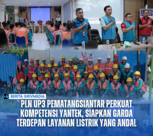 Petugas Yantek PLN UP3 Pematangsiantar mengikuti pelatihan Upskilling 2026 untuk meningkatkan kompetensi teknis, keselamatan kerja, dan kualitas pelayanan kepada pelanggan.