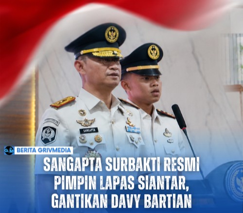 Sertijab Kepala Lapas Kelas IIA Pematang Siantar Sangapta Surbakti menggantikan Davy Bartian
