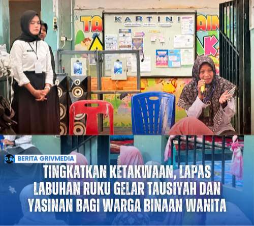 Suasana tausiyah dan pembinaan rohani warga binaan wanita di Lapas Labuhan Ruku