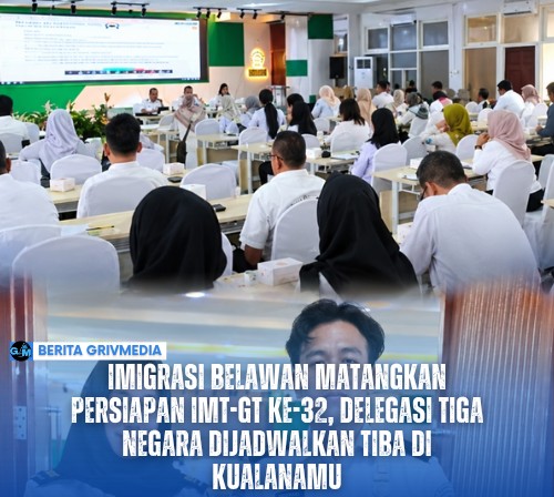 Petugas Imigrasi Belawan menghadiri rapat persiapan Panitia Daerah IMT-GT ke-32 Tahun 2026 di Kantor Bapperida Sumatera Utara.