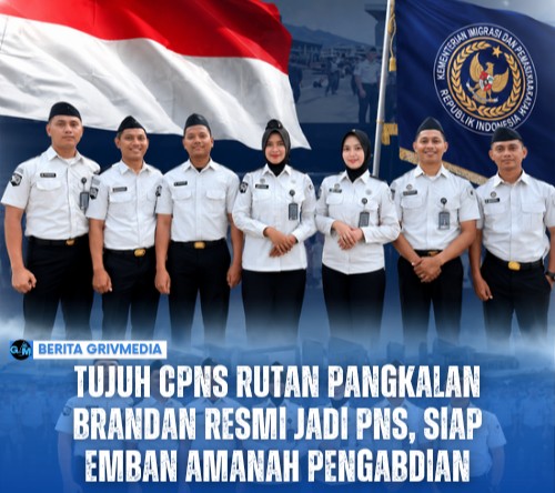 Pelantikan tujuh CPNS Rutan Kelas IIB Pangkalan Brandan menjadi PNS