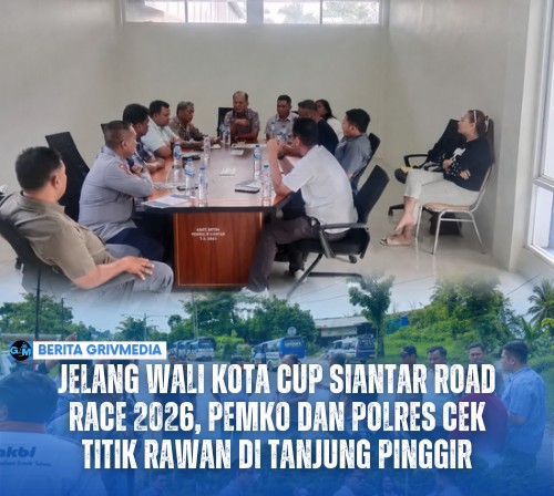 Pemko Pematangsiantar dan Polres meninjau lokasi Wali Kota Cup Siantar Road Race 2026 di Terminal Tanjung Pinggir
