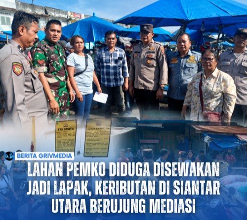 Keributan terkait lapak di lahan yang diduga milik Pemko Pematangsiantar di Jalan Gotong Royong Siantar Utara