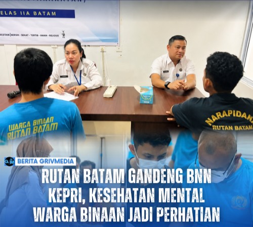 Kegiatan konseling kesehatan mental warga binaan Rutan Kelas IIA Batam bersama BNN Provinsi Kepulauan Riau