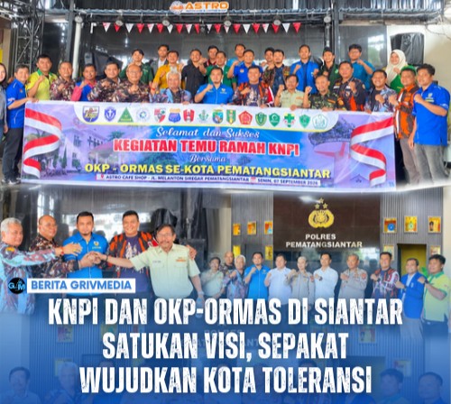 KNPI bersama OKP dan ormas Pematangsiantar saat silaturahmi dan temu ramah untuk menjaga toleransi dan kondusivitas kota