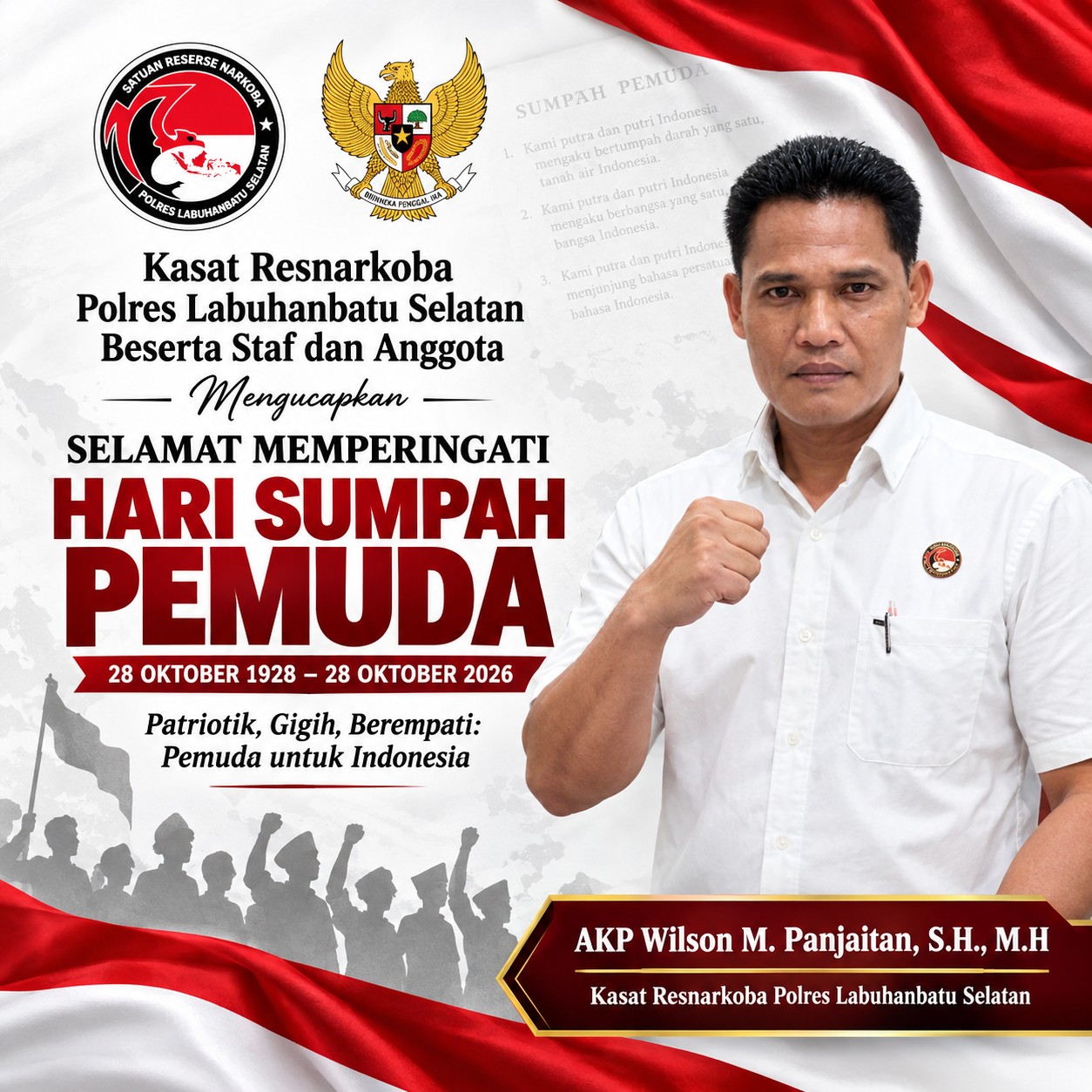 AKP Wilson Manahan Panjaitan, S.H., M.H. Kasat Resnarkoba Polres Labuhanbatu Selatan