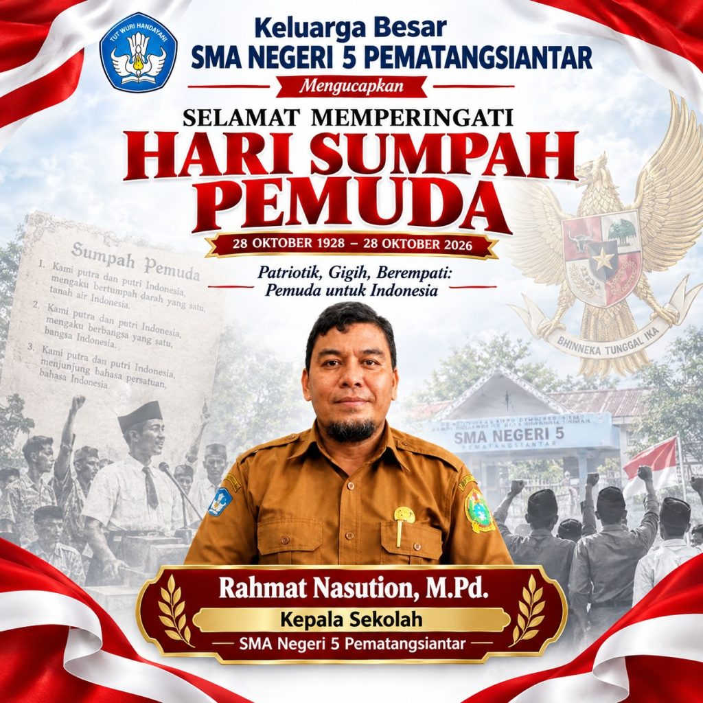 Rahmat Nasution kepala sekolah SMA negeri 5 Pematangsiantar 